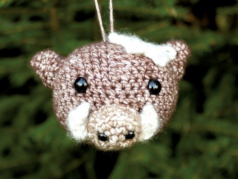 Tierkugel Rosie das Wildschwein - Häkelanleitung Tierkugel