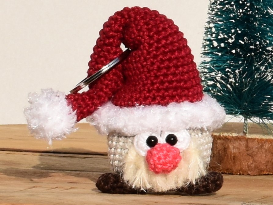 Häkelanleitung - Tröpfli im Weihnachtsfieber - Mitbringsel, Taschenbaumler - Bild 4