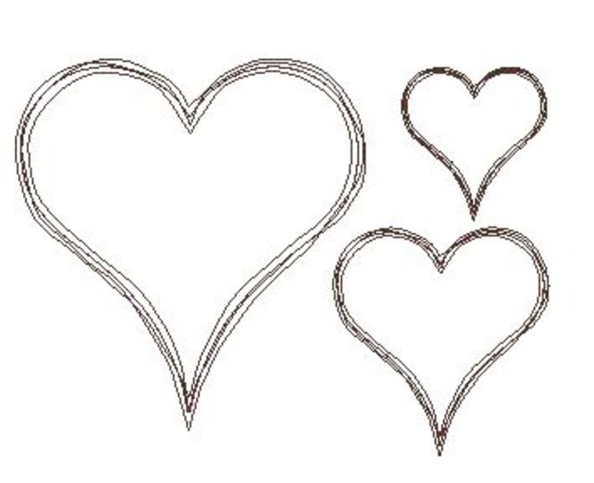 Stickdatei Doodle Herz