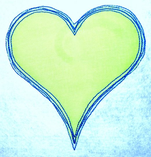 Stickdatei Doodle Herz