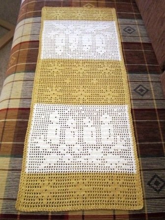 Häkelanleitung für Tischläufer # Advent #  Weihnachten