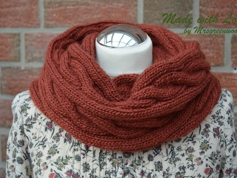 Strickanleitung für Loop "Herbstleuchten"