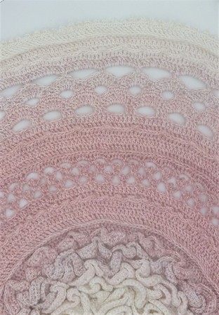 Crochet Pattern Circular Blanket "Coral Reef"