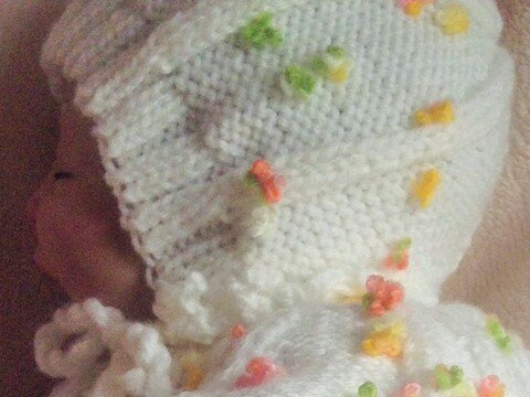 Strickanleitung Babymütze in Haubenform Ku 35-38 cm