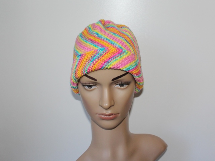 Strickanleitung Spiralmütze, Wirbelbeanie für Sie und Ihn, 50 - 60 cm, für Anfänger