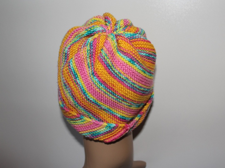 Strickanleitung Spiralmütze, Wirbelbeanie für Sie und Ihn, 50 - 60 cm, für Anfänger