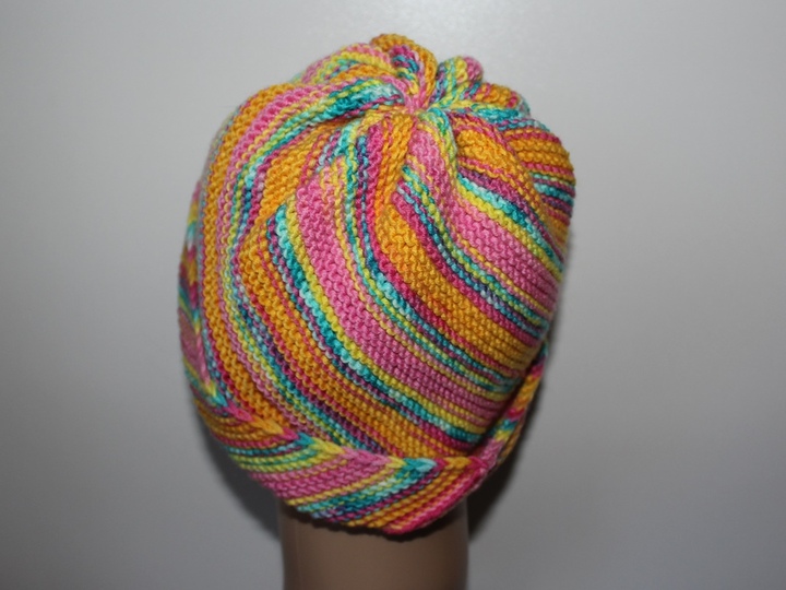 Strickanleitung Spiralmütze, Wirbelbeanie für Sie und Ihn, 50 - 60 cm, für Anfänger