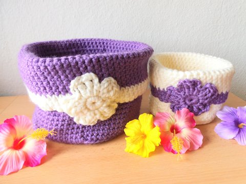 Blüten-Utensilo in 2 Größen