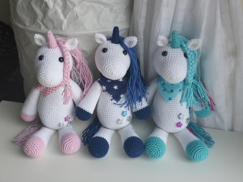 Häkelanleitung Einhorn Kintana