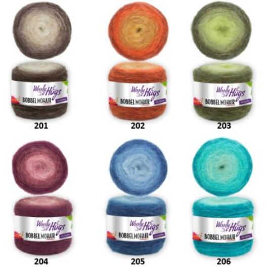 Möbius-Schal Wendemanöver häkeln mit 1 BOBBEL-MOHAIR von Woolly Hugs