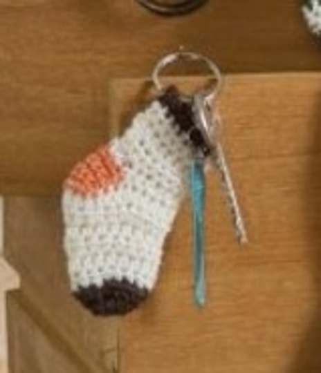 Socken Häkeln im Jacuqardmuster mit Minisocke