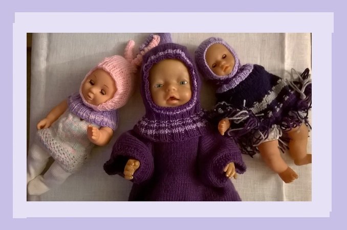 Schalmütze für Puppen 42 cm und 30 cm