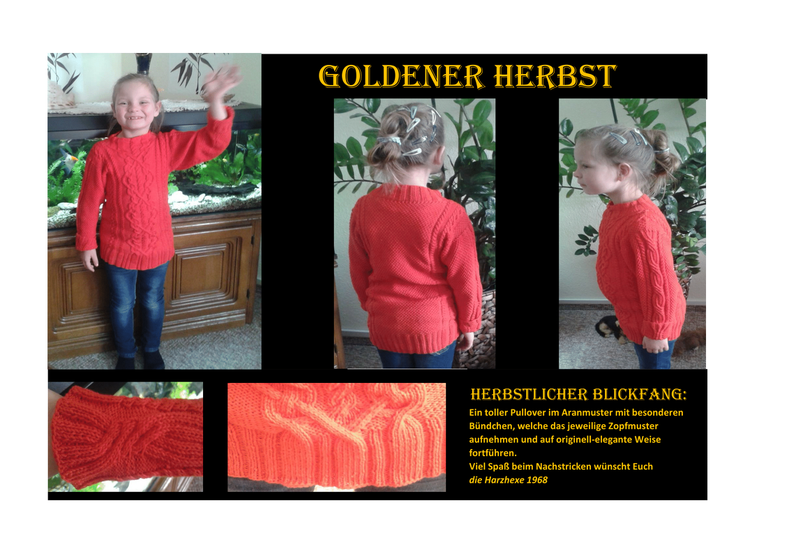 Pullover "GOLDENER HERBST" Gr. 134