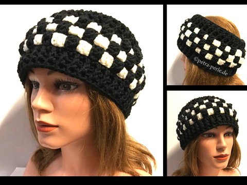 Stirnband Schachbrett