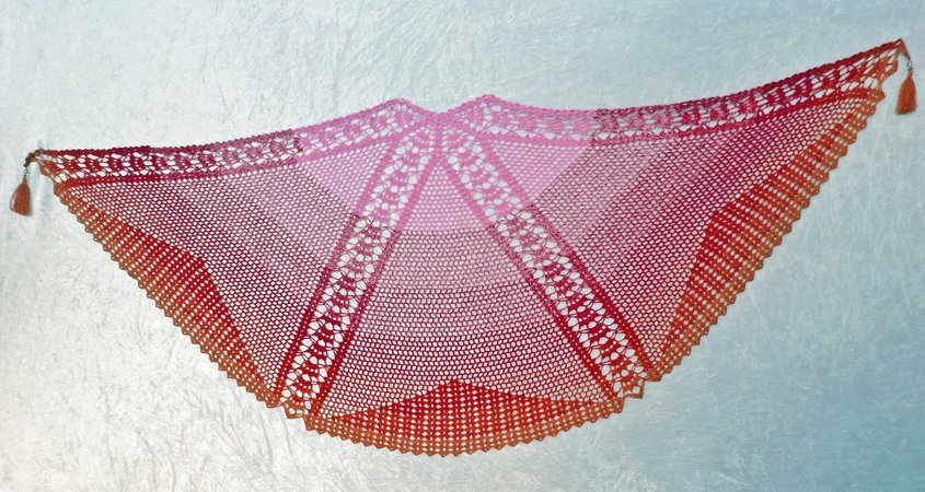 Crochet pattern shawl / lace shawl / wrap  Morning Dew