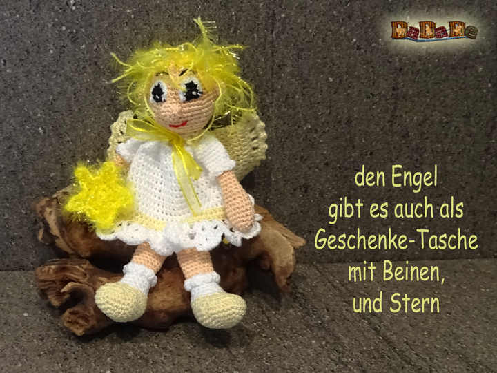 Adventskalender, Struwwelpeter Engel - gehäkelt von Dadade