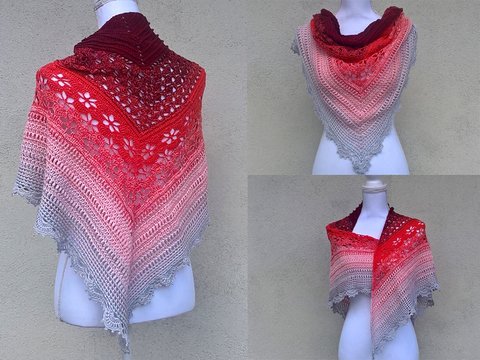 Häkelanleitung Dreiecktuch Claire