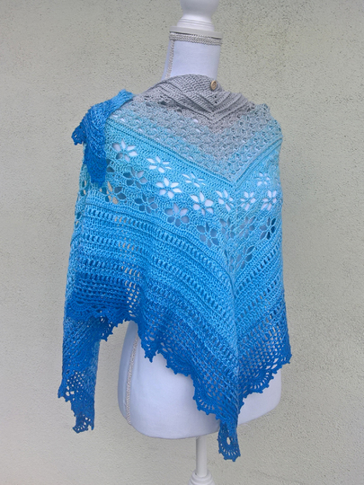 Häkelanleitung Dreiecktuch Claire