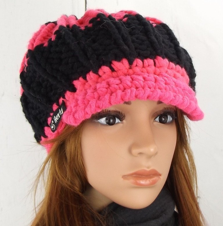 Strickanleitung Schirmmütze "Tres Chic" - Bild 4