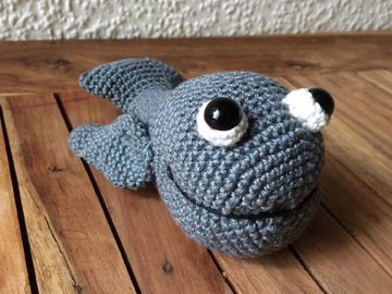 Häkelanleitung für einen kleinen Wal