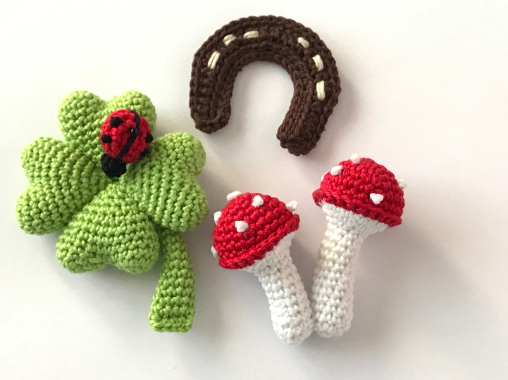 Schweinchen Rosalie das Engelchen und Glücksbringer, Häkelanleitung