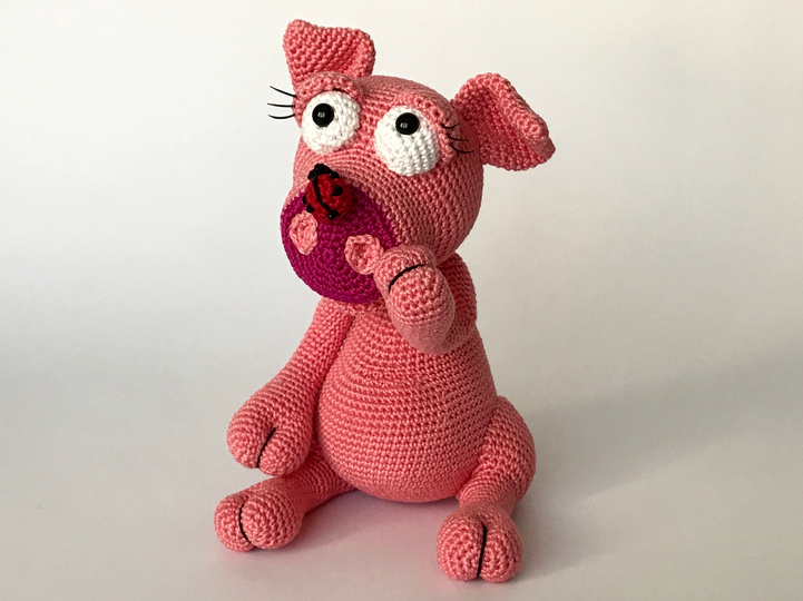 Schweinchen Rosalie das Engelchen und Glücksbringer, Häkelanleitung