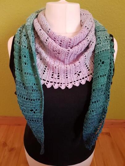 Häkelanleitung Tuch Amy