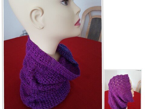 Kurzloop / Schal "Alida", Häkelanleitung, Größe individuell anpassbar