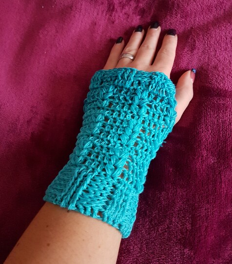 Armstulpen "Alida", Häkelanleitung