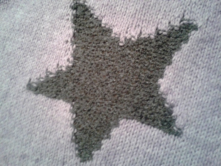 Strickanleitung Tuchschal mit Sterne