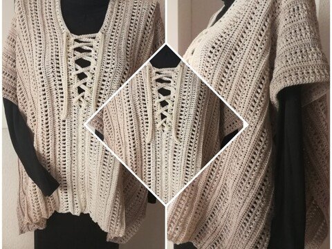 Überwurf/Poncho/Seelenwärmer "Sweet Mary"