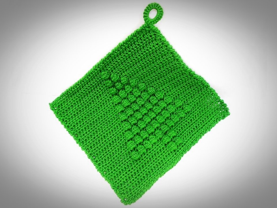 Topflappen - Oh Tannenbaum - gehäkelt