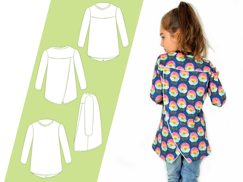 Ebook Schnittmuster Kinder Shirt Jersey Kleine Layla