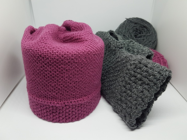 Einfaches Winterset - Mütze und Handstulpen - alle Größen