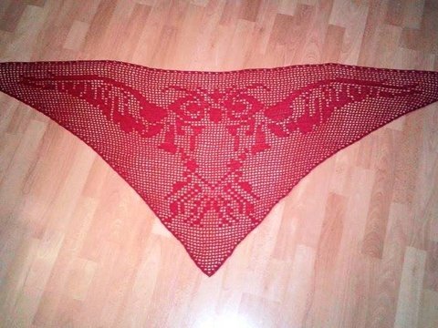 Motivtuch:Eule (Häkelanleitung)