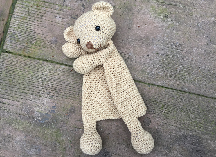 Amigurumi Doll Teddy Bear Security Blanket Crochet Pattern Knitted Doll DIY