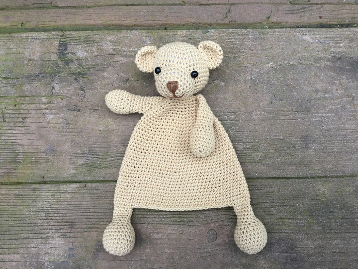 Amigurumi Doll Teddy Bear Security Blanket Crochet Pattern Knitted Doll DIY