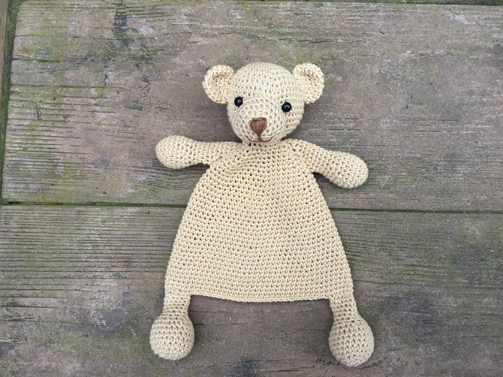 Amigurumi Doll Teddy Bear Security Blanket Crochet Pattern Knitted Doll DIY