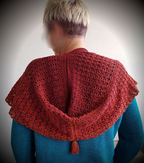 Kapuzenschal häkeln - auch für Anfänger - One Size