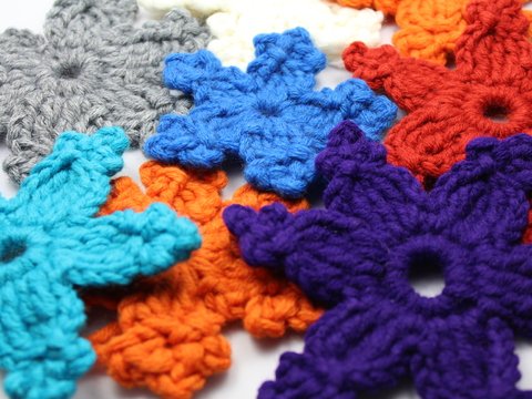 "Stern" gehäkelte Schneeflocke PDF-Anleitung