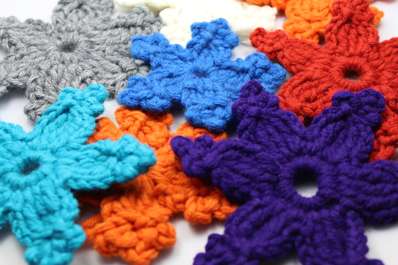 "Stern" gehäkelte Schneeflocke PDF-Anleitung