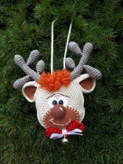 2er Set Anleitung Amigurumi Rentier und Schneemann Baumschmuck