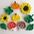 Herbst-Applikationen Sonnenblume, Pilz, Apfel, Blatt und Kleeblatt