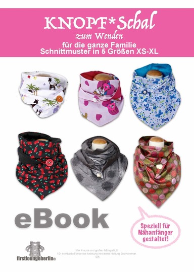 Knopfschal auch zum Wenden Schal Knopf*Schal Wickelschal Sommer Winter