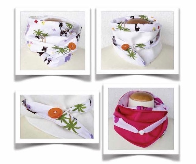 Knopfschal auch zum Wenden Schal Knopf*Schal Wickelschal Sommer Winter