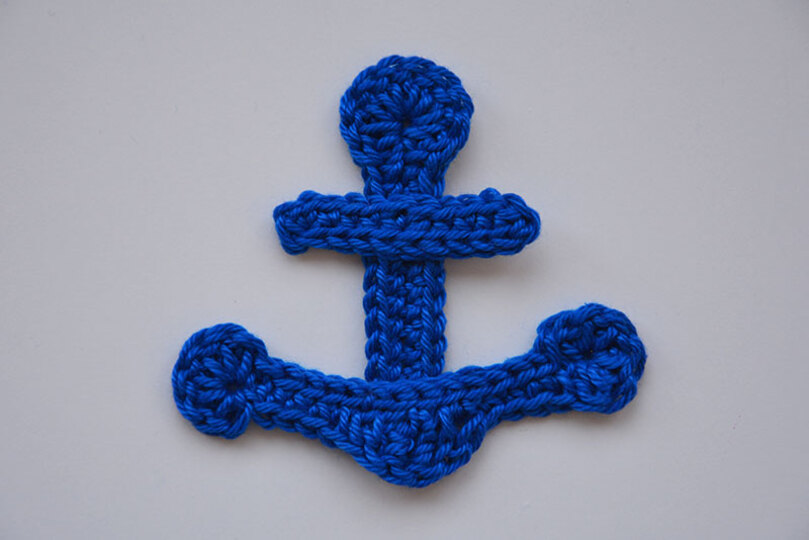 Anker Applikation / Aufnäher / Patch Häkelanleitung