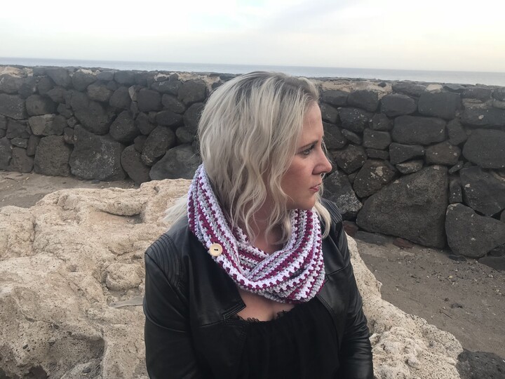 Häkelanleitung Schlauchschal "Norge"