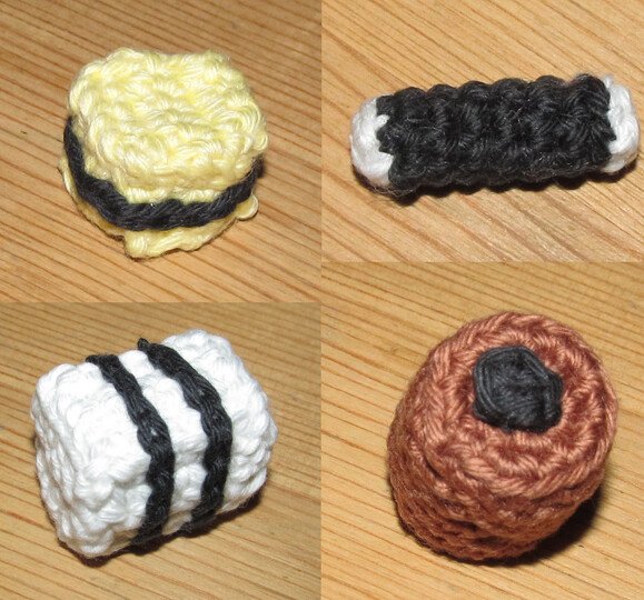 Häkelanleitung für Lakritzkonfekt