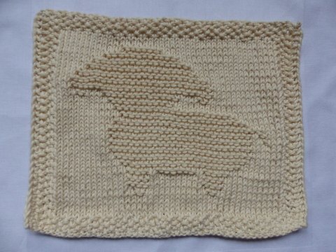 Strickanleitung Spültuch Motiv Schaf