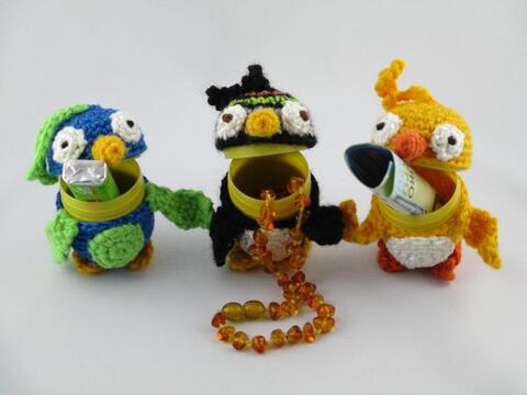 Häkelanleitung – bunte Vogelgesellschaft